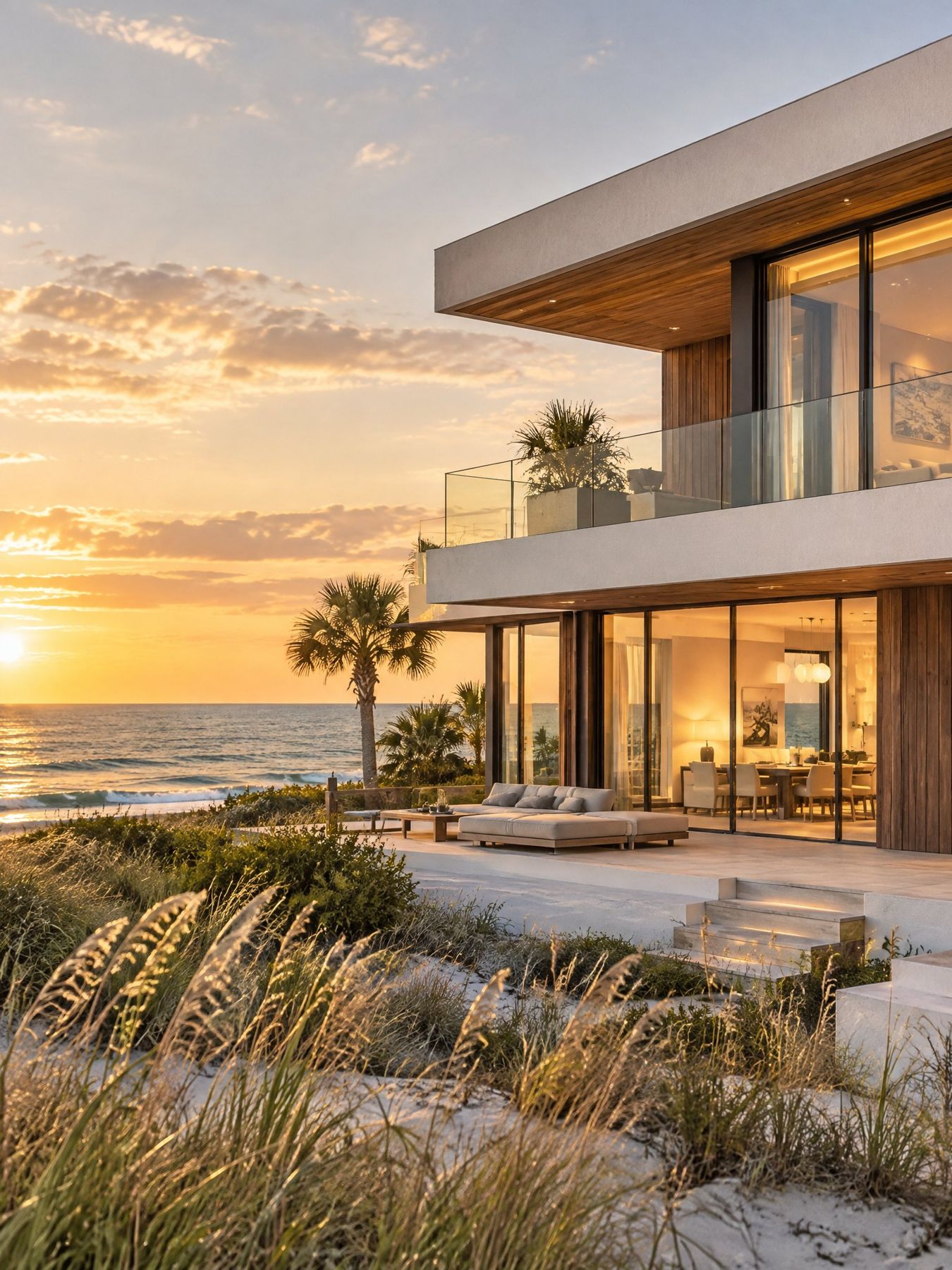 Modern oceanfront home on Florida's Space Coast