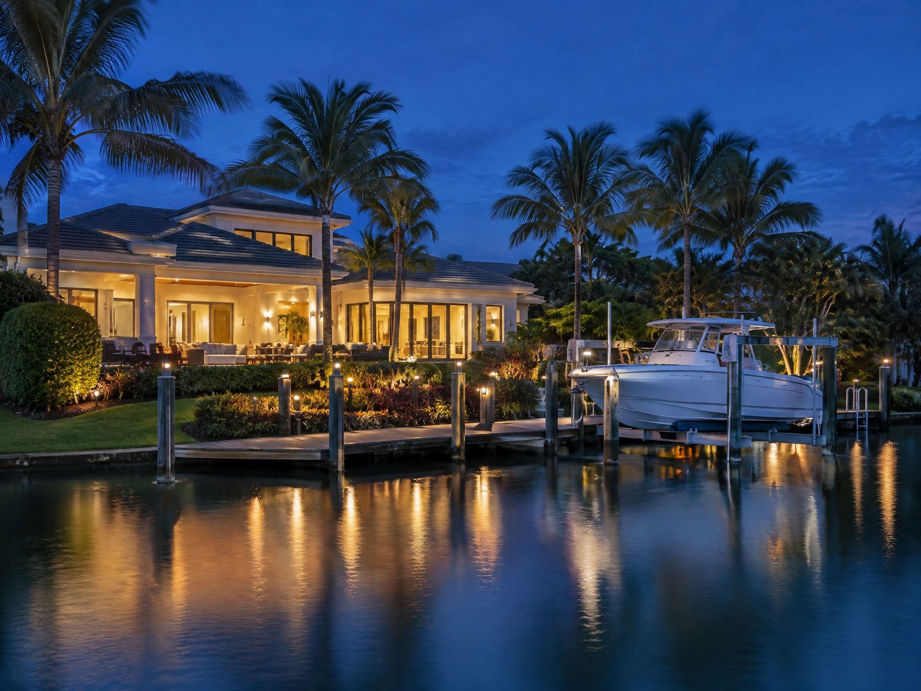 Elegant coastal home exterior